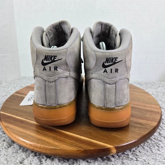 Nike Air Force 1 High WB GS Grey Gum Casual Athletic Sneakers Kids 6y 922066-002 - Picture 2 of 12
